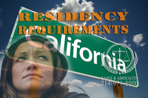 What are the OC California Residency Requirements for a Divorce and Residency Requirements for a Legal Separation?