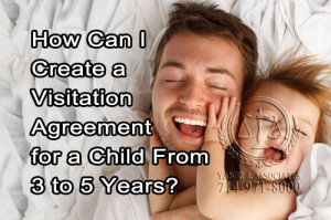 Learn How to Create a Visitation Agreement for a Child From Three to Five Years of age