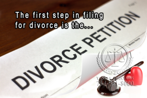 What is the first step for filing for a divorce in OC California?