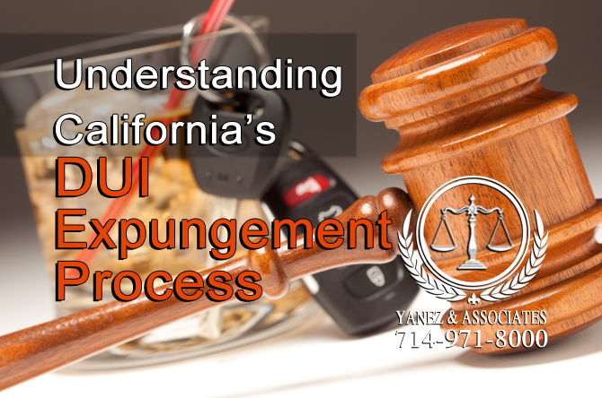 I need help Understanding OC California's DUI Expungement Process