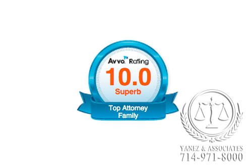 Avvo 10 rating for Family Law Attorney Bettina Yanez