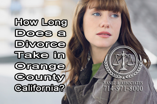 How Long Does a Divorce Take in Orange County California?