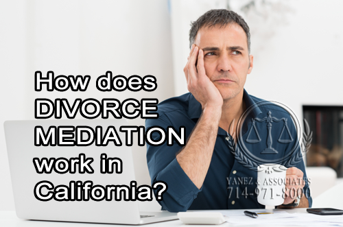 How does divorce mediation work in California?