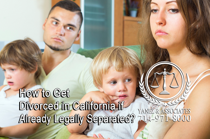 How to Get Divorced in California if Already Legally Separated?