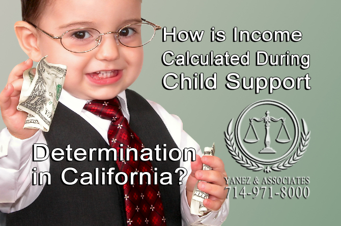 How is Income Calculated During Child Support Determination in California?