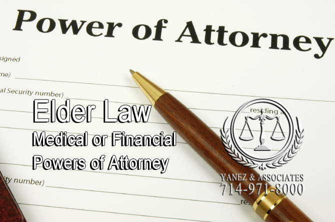 Medical or Financial Powers of Attorney