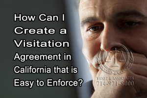 HELP on How to Create a Visitation Agreement in California that is Easy to Enforce