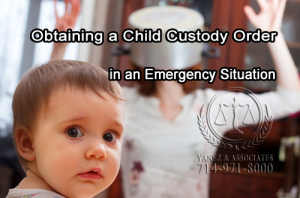 Obtaining a Child Custody Order in an Emergency Situation
