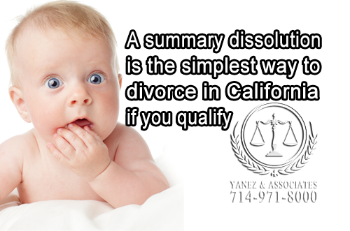 Looking for an Easy Divorce? Well did you know that a summary dissolution is the simplest way to divorce in California if you qualify!