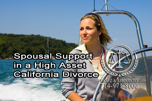 Spousal Support in a High Asset California Divorce