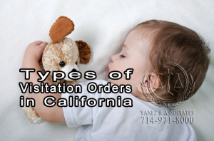 What are the Types of Visitation Orders in California