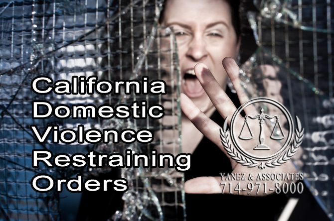 California Domestic Violence Restraining Orders