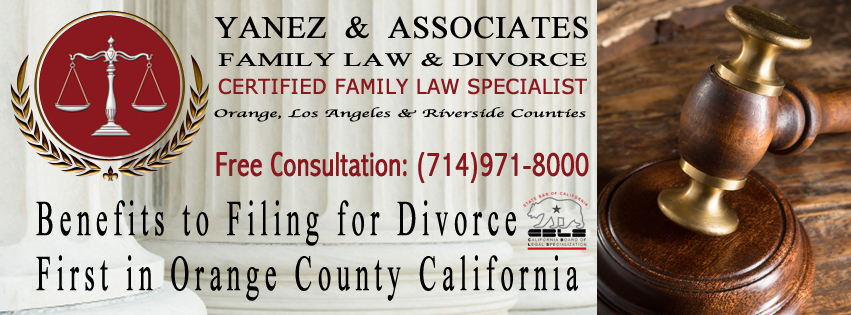 Benefits to Filing for Divorce First in OC California