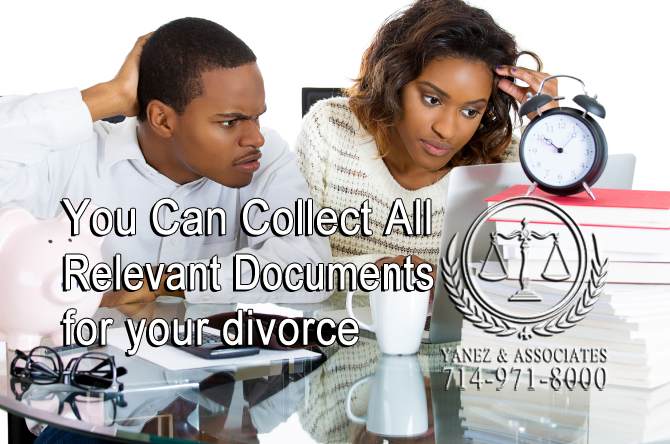 You Can Collect All Relevant Documents for your divorce