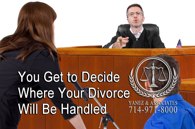 You Get to Decide Where Your Divorce Will Be Handled