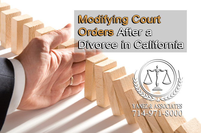 Modifying Court Orders After a Divorce in California
