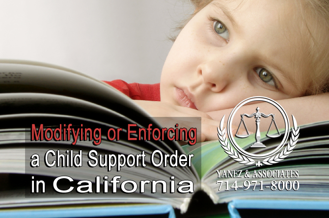 Modifying or Enforcing a Child Support Order in California