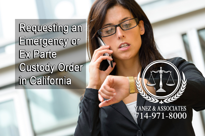 Requesting an Emergency or Ex Parte Custody Order in California