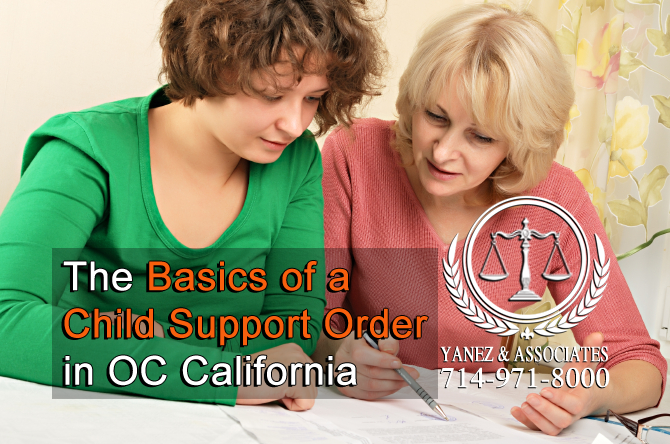 The Basics of a Child Support Order in OC California