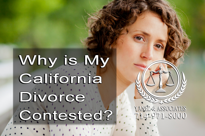 Why is My California Divorce Contested?