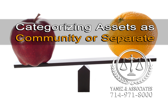Categorizing Assets as Community or Separate