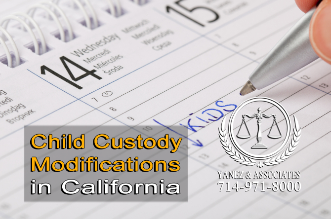 Child Custody Modifications in California