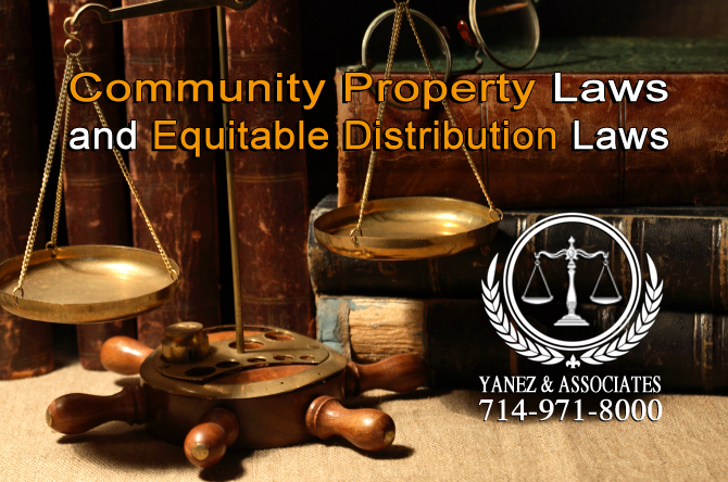 Community Property Laws and Equitable Distribution Laws