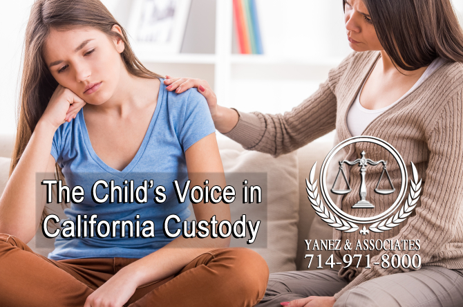 The Child’s Voice in California Custody