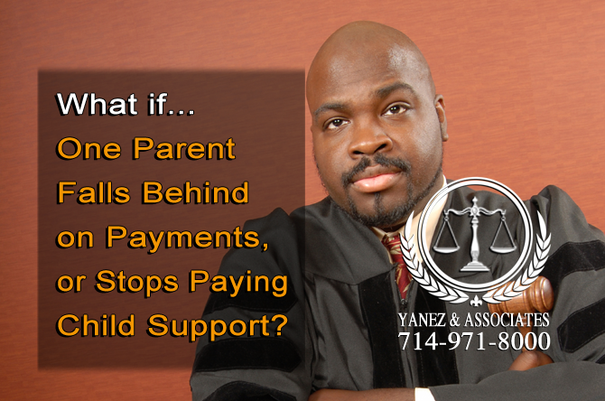 What if One Parent Falls Behind on Payments, or Stops Paying Child Support?