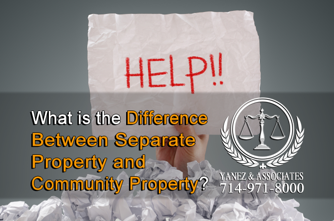 What is the Difference Between Separate Property and Community Property