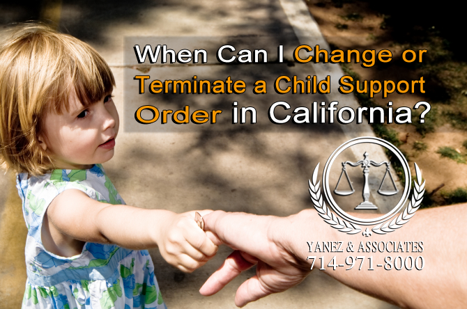 When Can I Change or Terminate a Child Support Order?