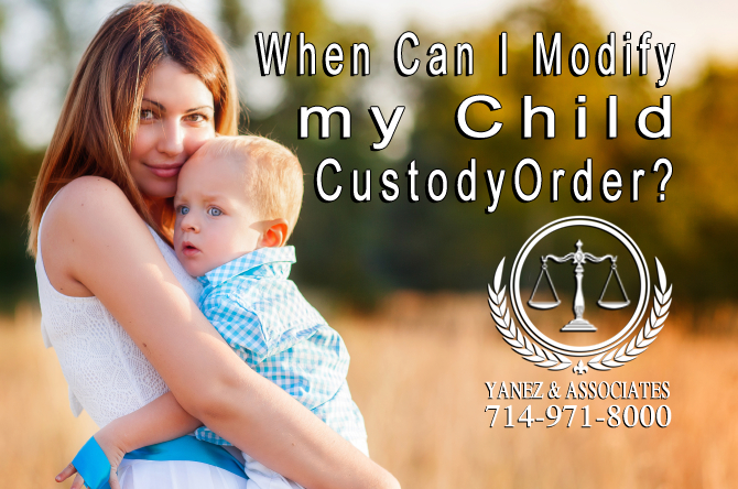 When Can I Modify my Child Custody Order?