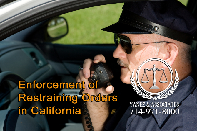 Enforcement of Restraining Orders in California