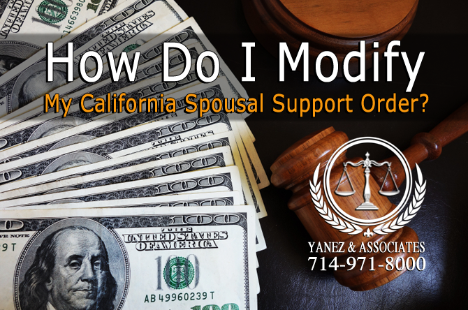 How Do I Modify My California Spousal Support Order?