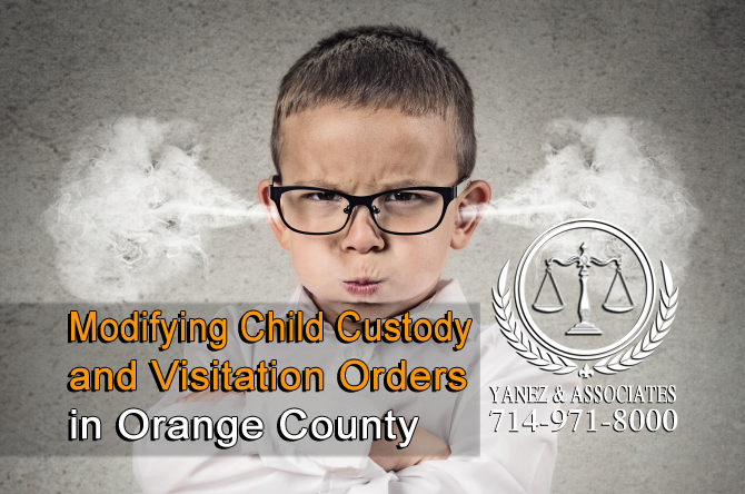 Modifying Child Custody and Visitation Orders in Orange County