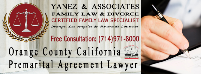 Orange County California Premarital Agreement Lawyer