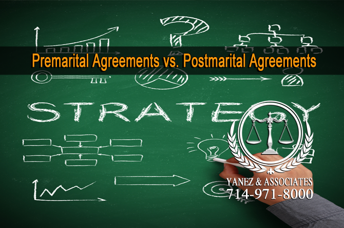 Premarital Agreements vs. Postmarital Agreements