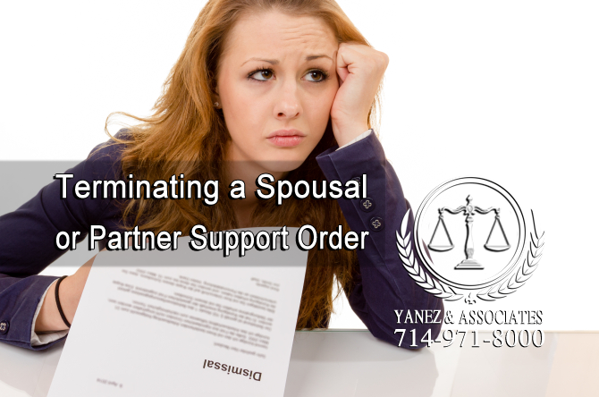 Terminating a Spousal or Partner Support Order