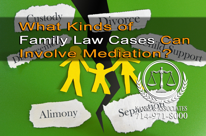 What Kinds of Family Law Cases Can Involve Mediation?