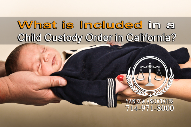 What is Included in a Child Custody Order?
