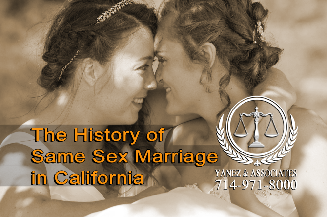 The History of Same Sex Marriage in California