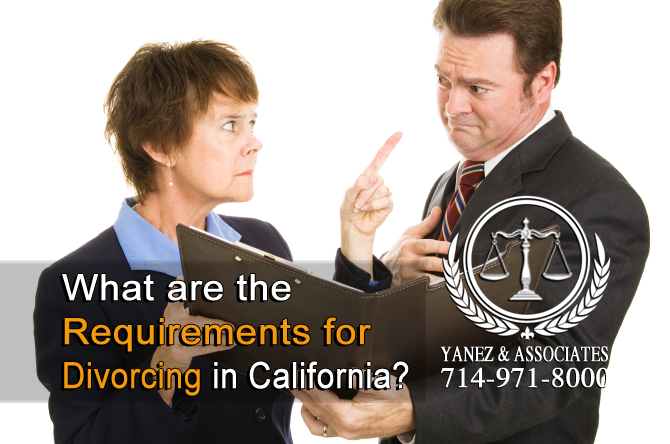 What are the Requirements for Divorcing in California?