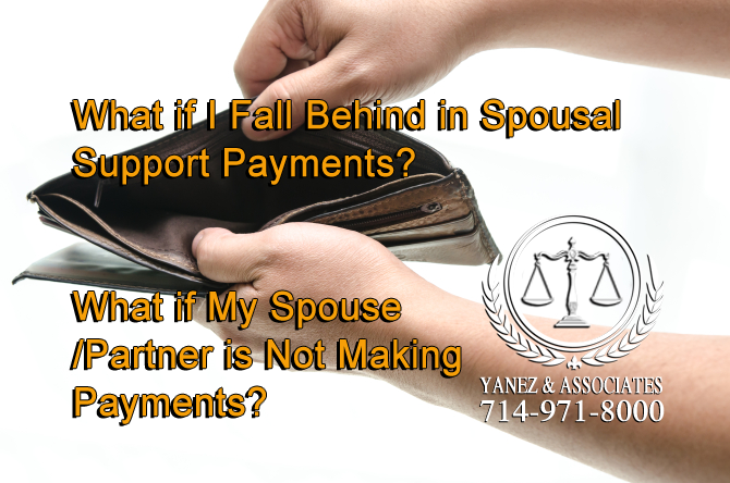 What if I Fall Behind in Spousal Support Payments? What if My Spouse/Partner is Not Making Payments?