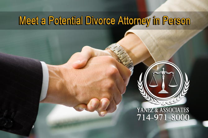 Meet a Potential OC Divorce Attorney in Person