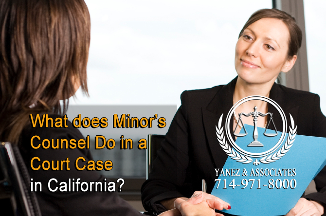 What does Minors Counsel Do in a Court Case in OC California
