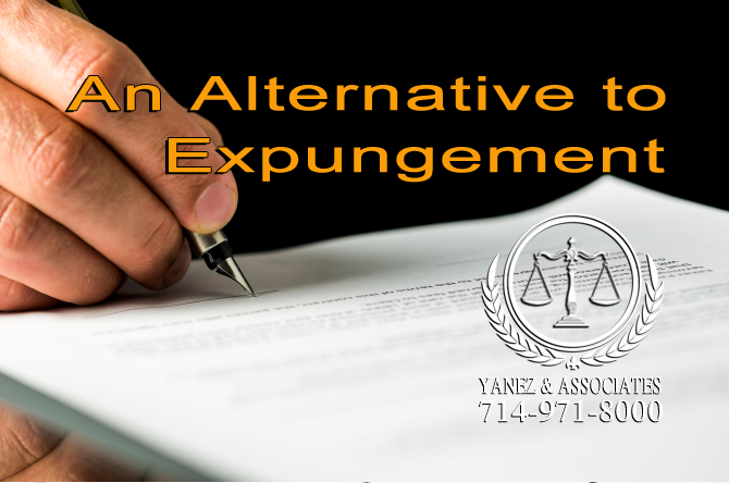 What is an Alternative to Expungement in California