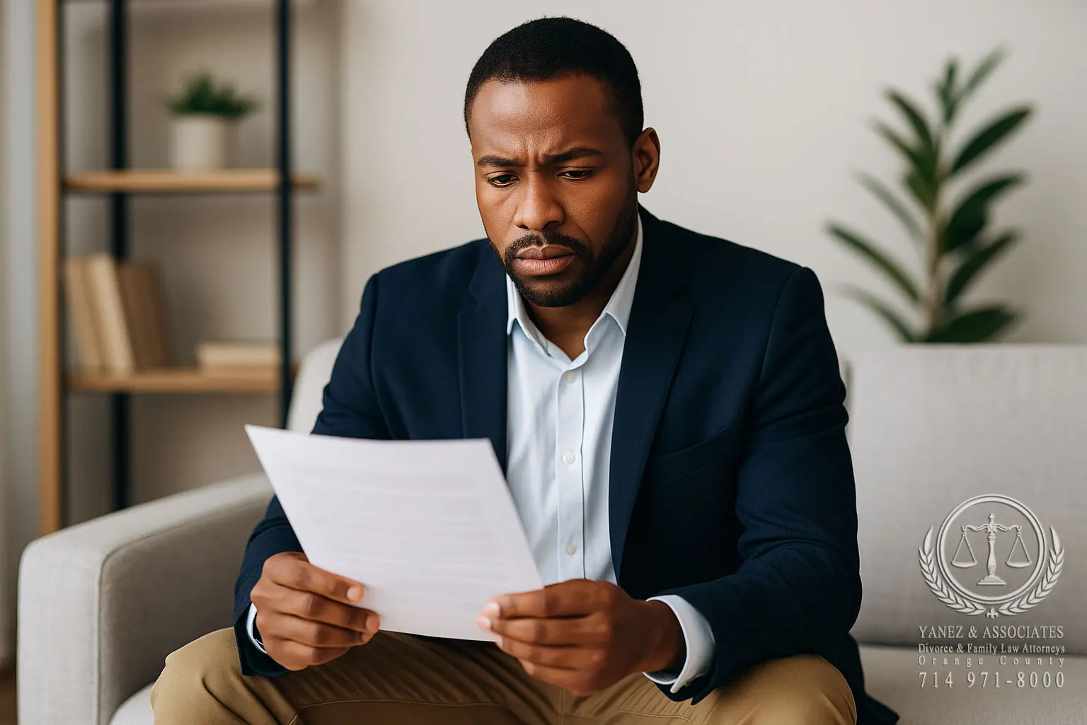 Man responds after being served – representation by a family law attorney Orange County is essential