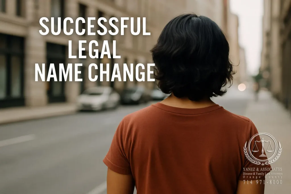 Transgender individual after successful legal name change